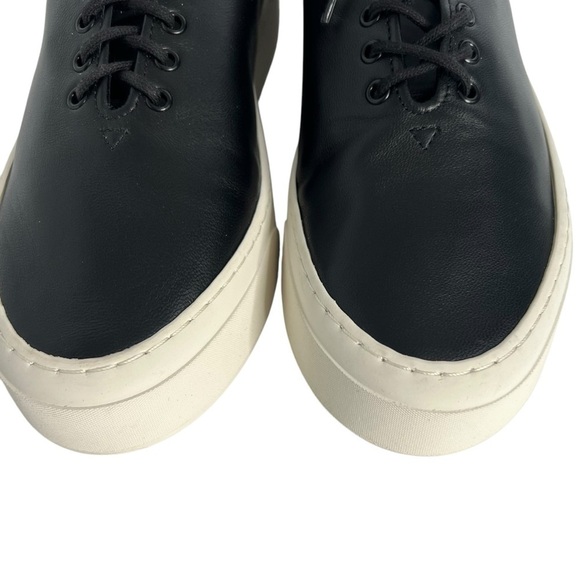 The Row Marie H Lace-Up Sneaker in Leather Black Size 38.5 - Picture 12 of 16